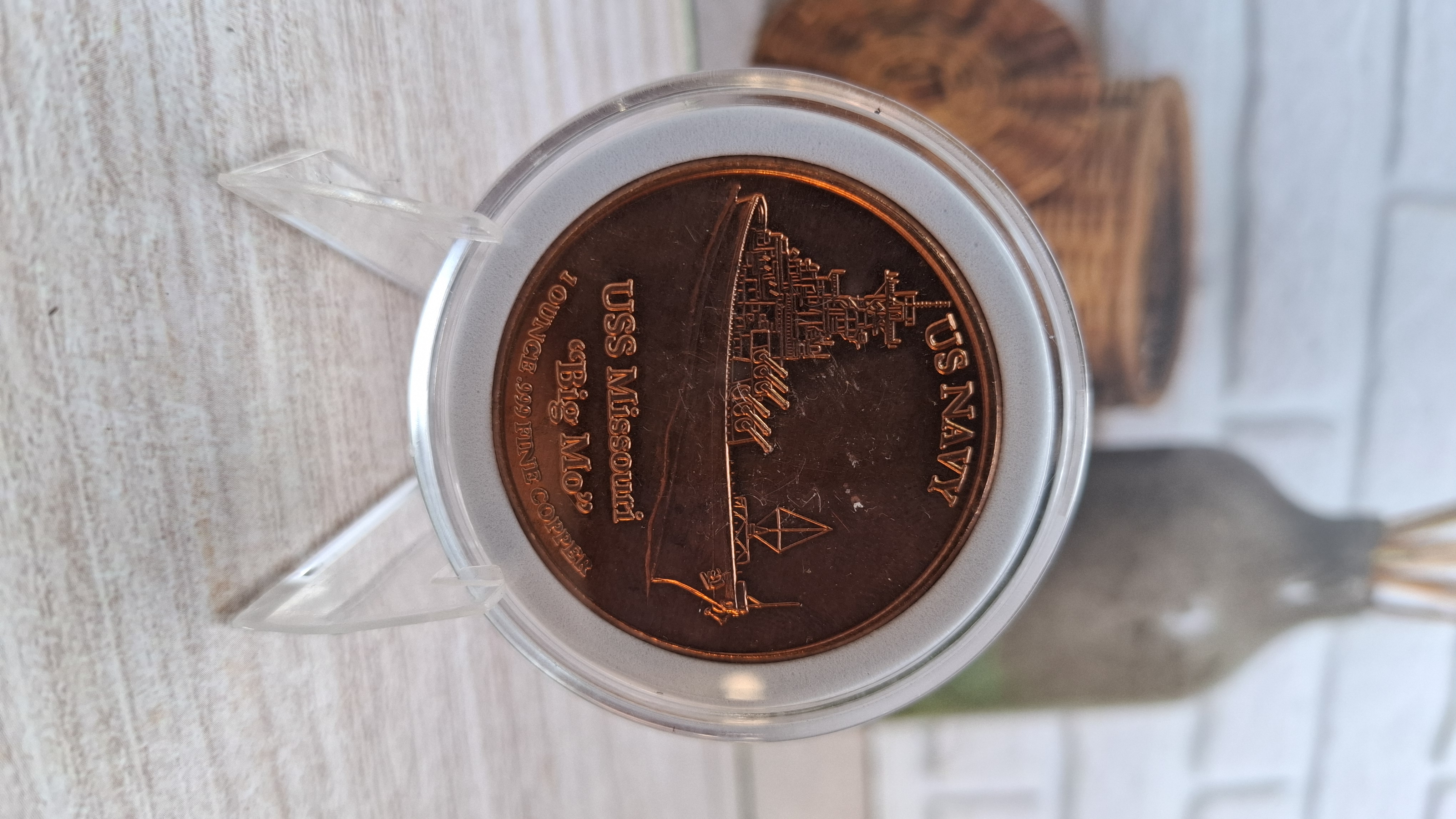 Osborne Mint USS Missouri 1 oz .999 Fine Copper